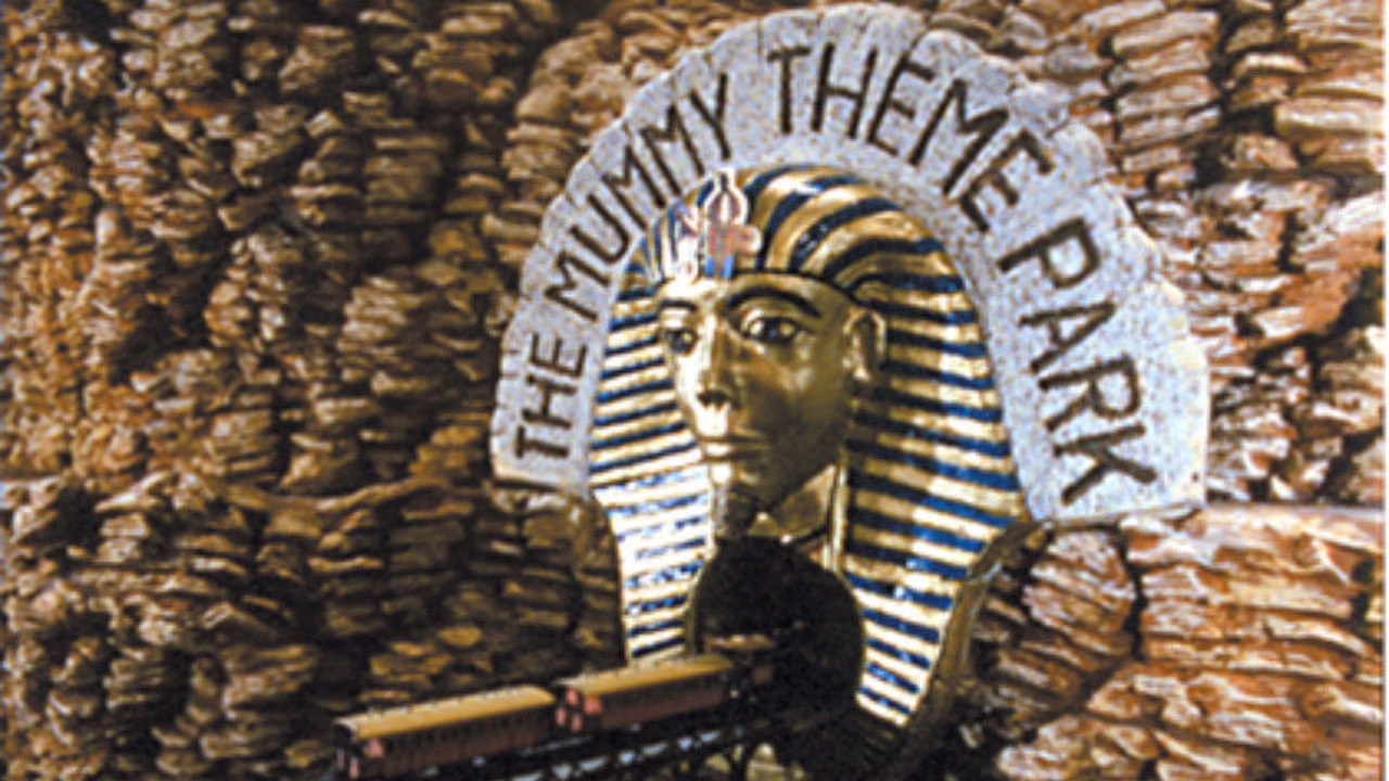 The Mummy Theme Park banner
